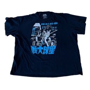 Star Wars Monochrome Poster T Shirt Mens Licensed Jedi Empire Japan Retro 3XL